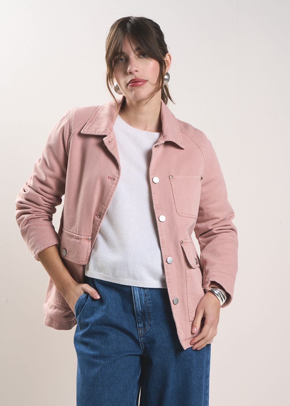 VEXAS Long cotton jacket with quilted lining - 1 - Sud Express - Sud Express