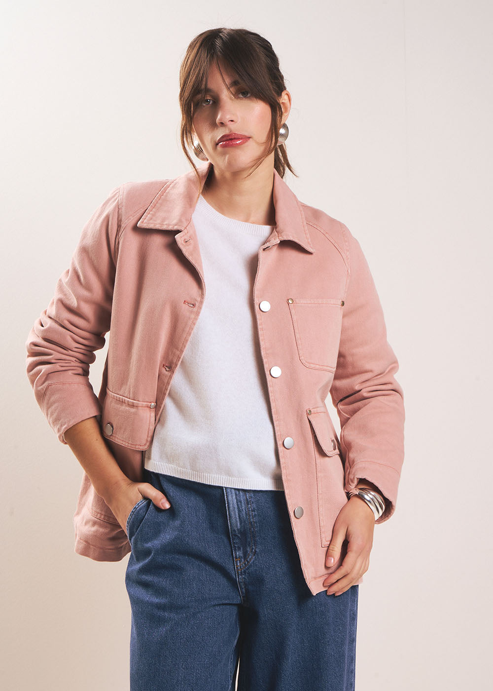 VEXAS Long cotton jacket with quilted lining - 1 - Sud Express - Sud Express