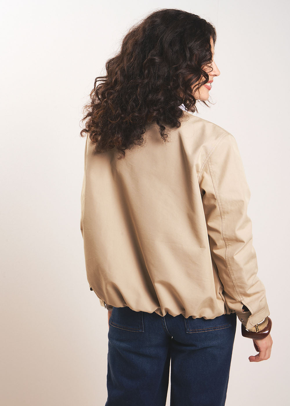 VERTI Short jacket with a crew neck - 3 - Sud Express - Sud Express