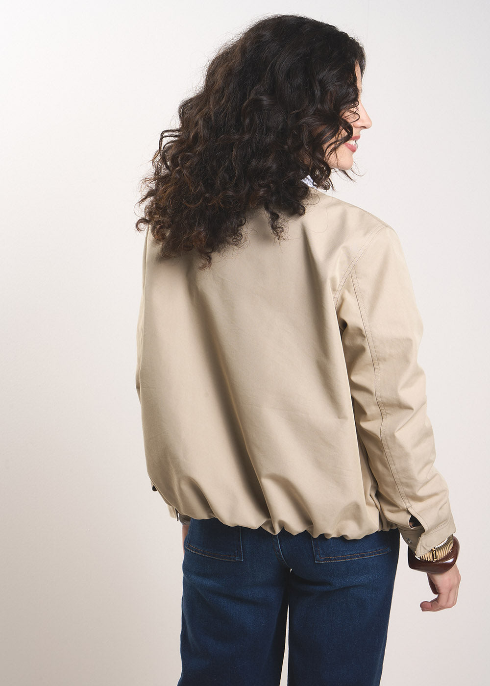 VERTI Short jacket with a crew neck - 3 - Sud Express - Sud Express