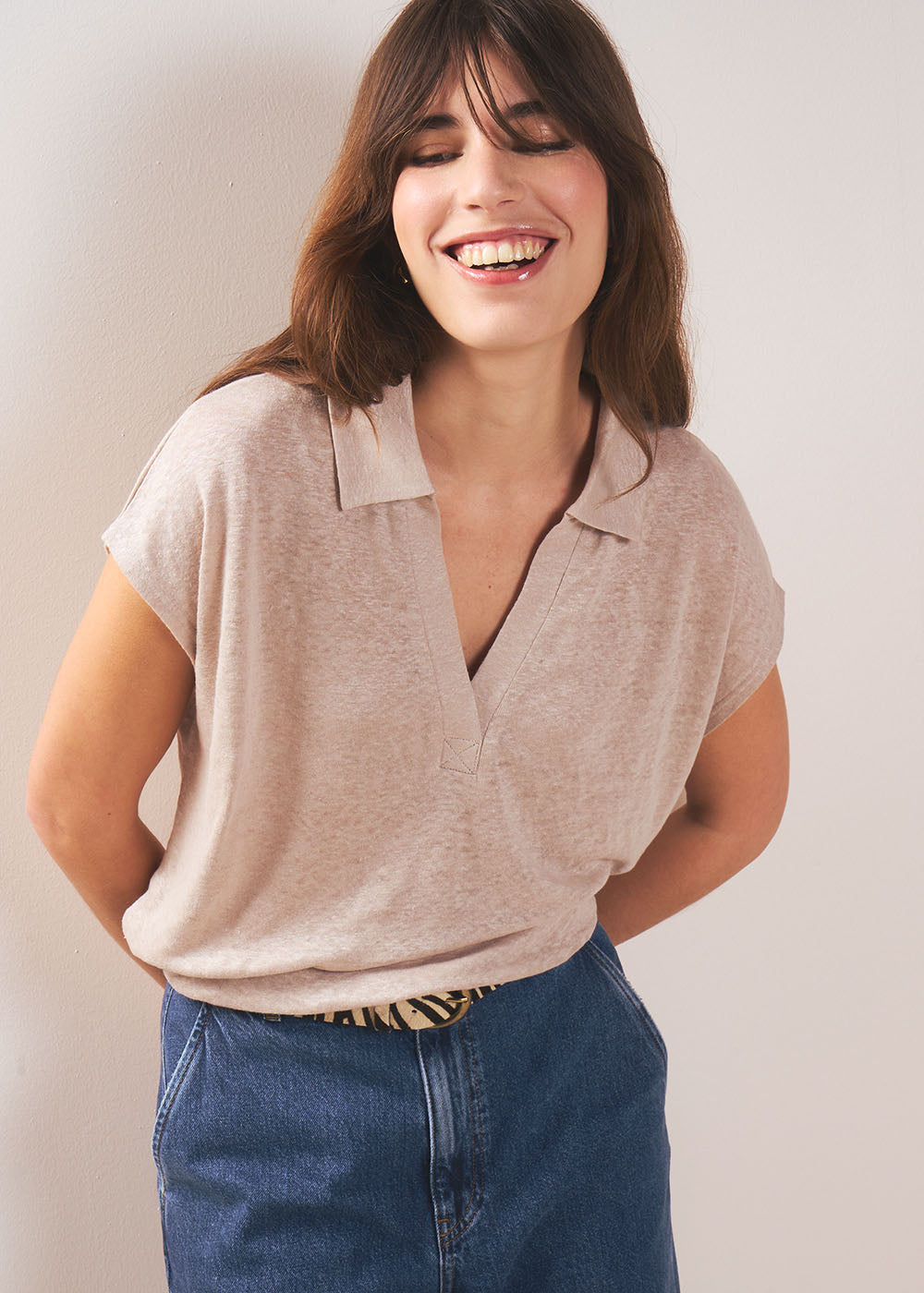 Shirt-collar T-shirt - Sud Express - 1 - Sud Express