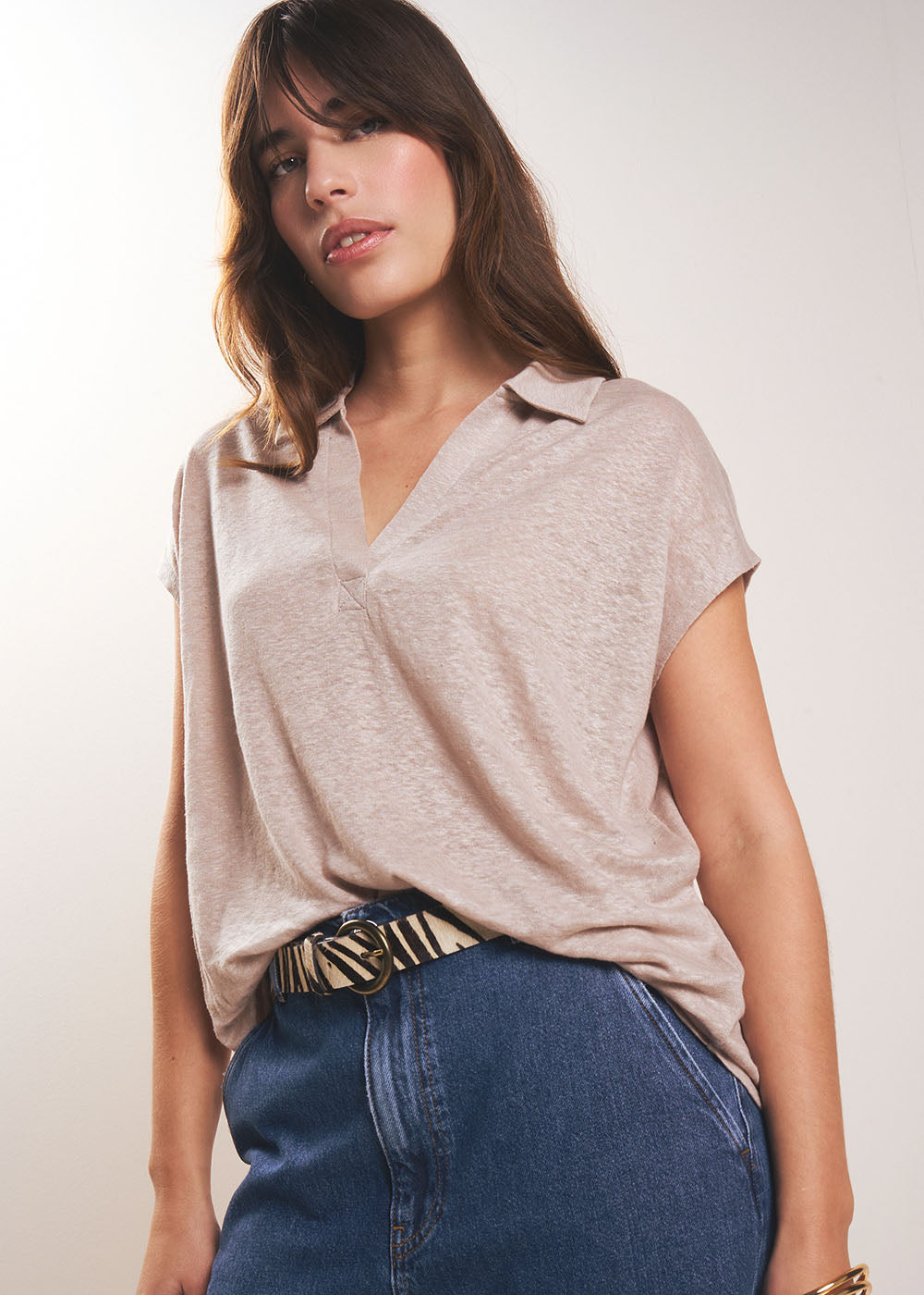 TESSALY Shirt-collar T-shirt - 4 - Sud Express - Sud Express