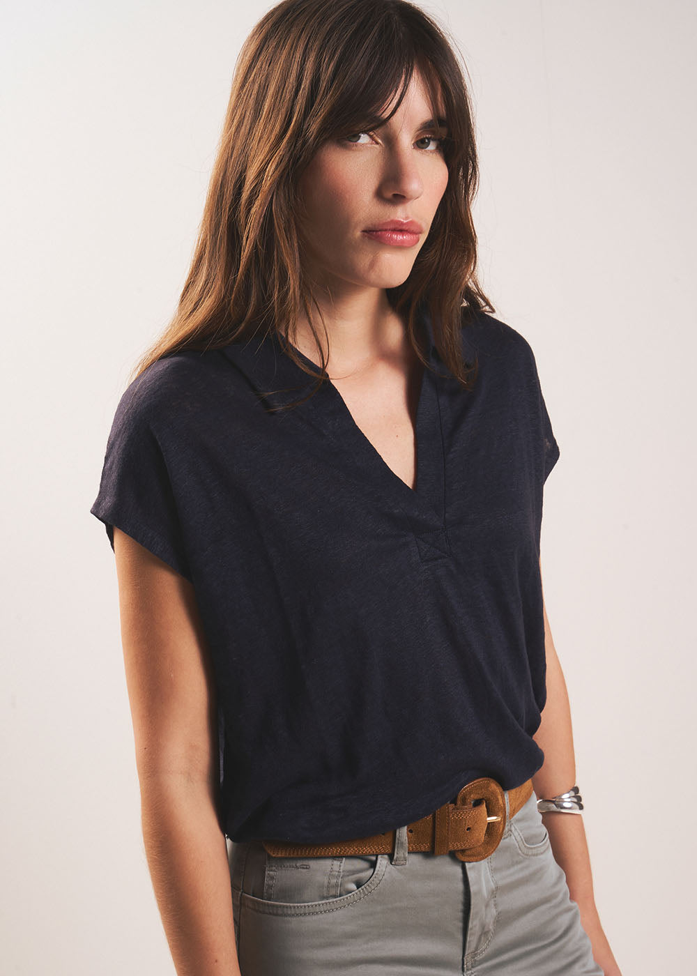 Shirt-collar T-shirt - Sud Express - 1 - Sud Express