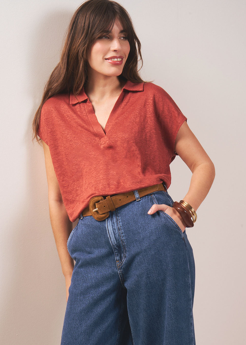 TESSALY Shirt-collar T-shirt - 4 - Sud Express - Sud Express