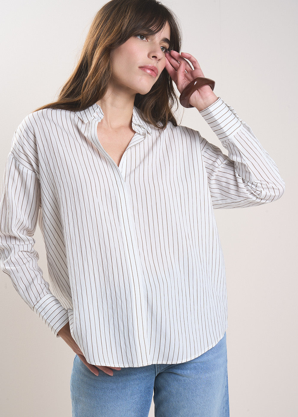 CORNELIA Floaty striped shirt - 1 - Sud Express - Sud Express