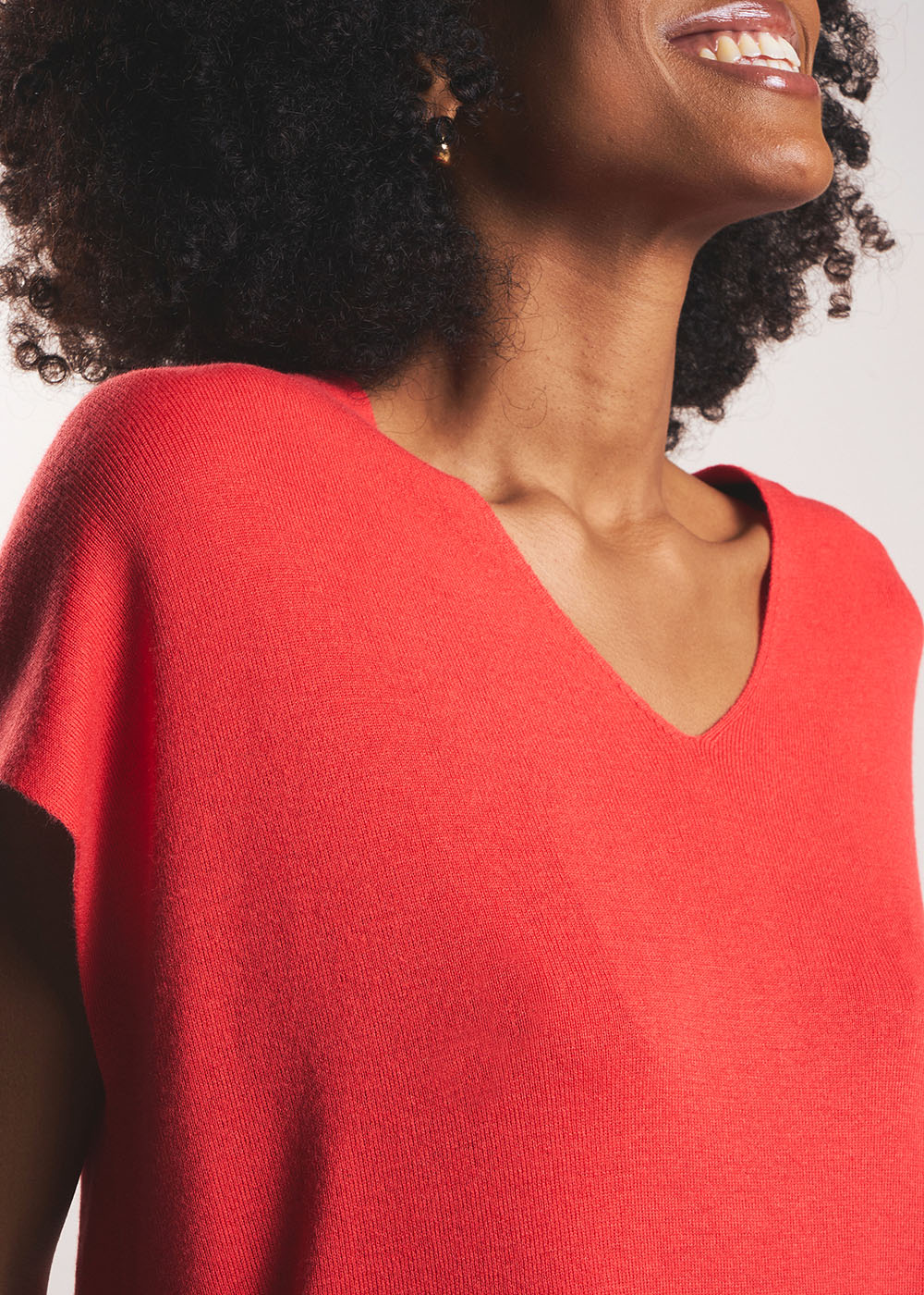 MATINY Sleeveless V-neck jumper in ribbed knit - 2 - Sud Express - Sud Express