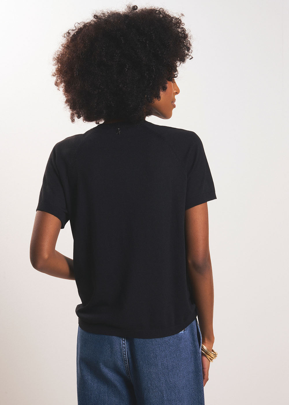 MADOUX Short-sleeved round neck jumper - 3 - Sud Express - Sud Express