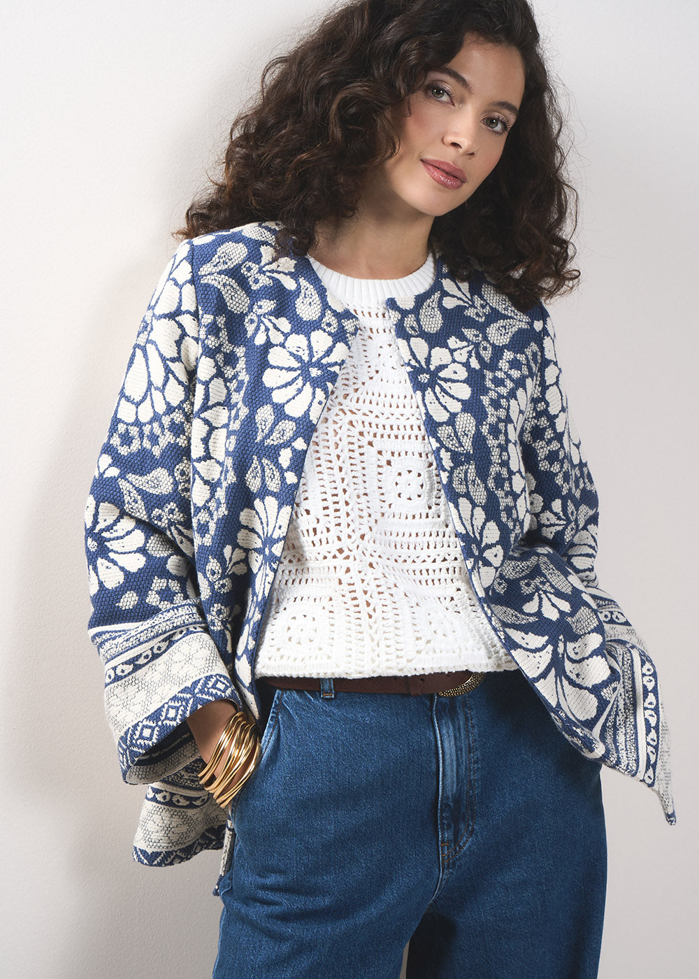 VANOU Floral print cotton jacket - 4 - Sud Express - Sud Express