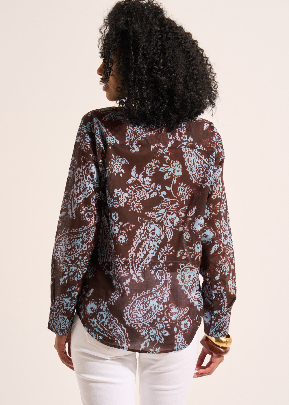 CALDA Long-sleeved printed blouse - 3 - Sud Express - Sud Express