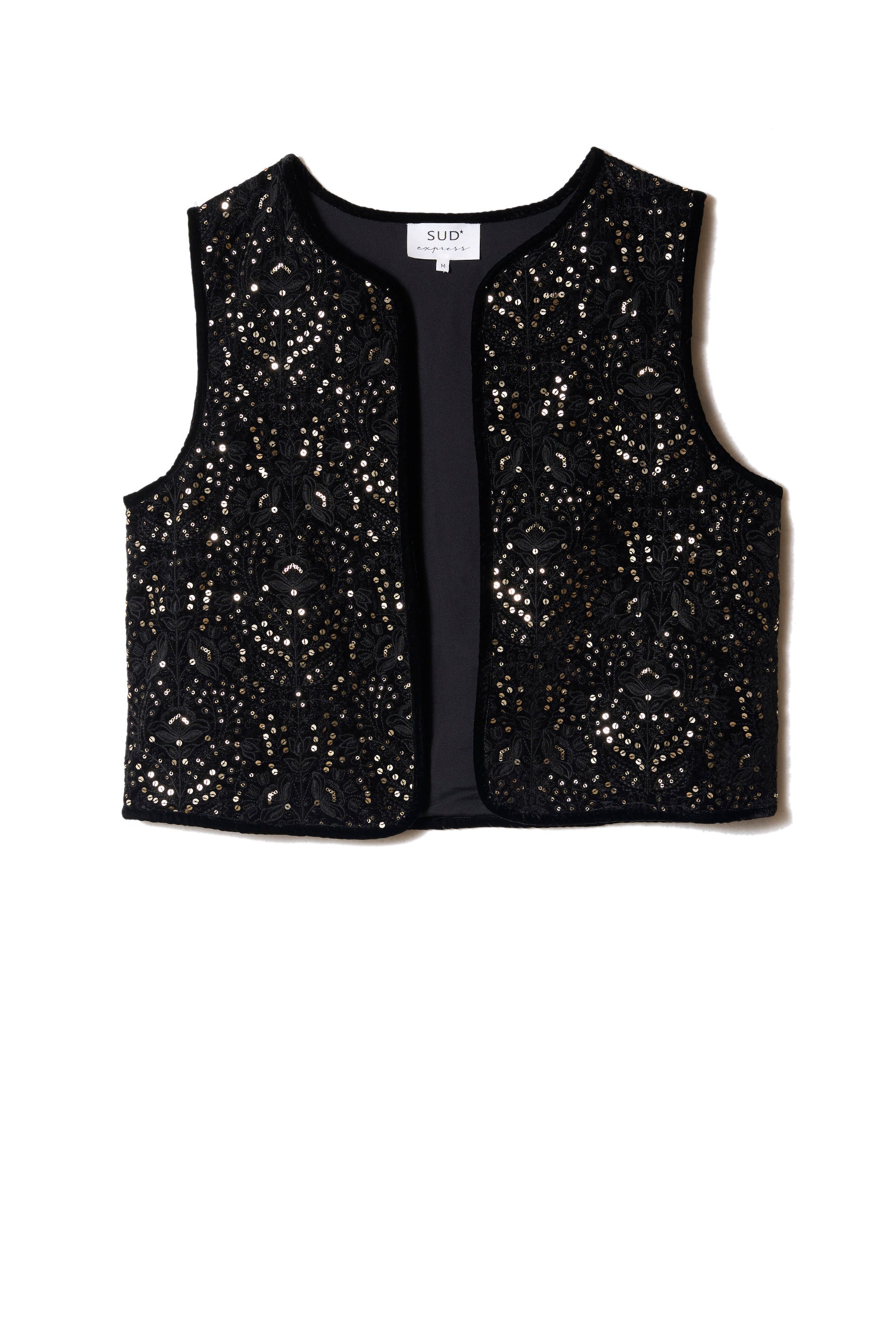 GONI Sleeveless sequin jacket - 3 - Sud Express - Sud Express