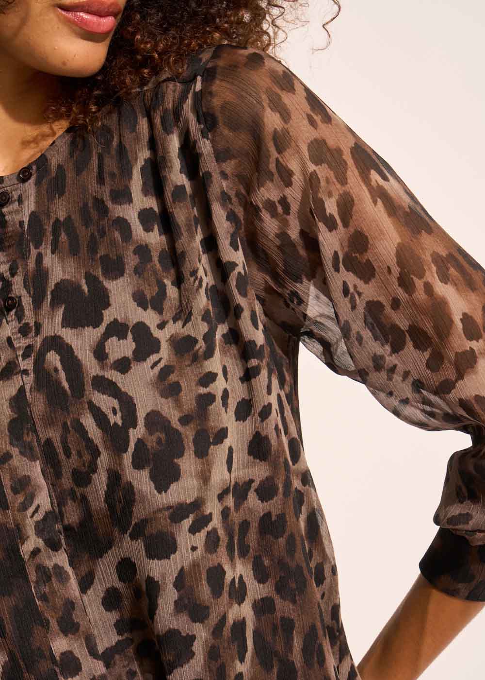 CANITA Leopard fluid blouse - 2 - Sud Express - Sud Express