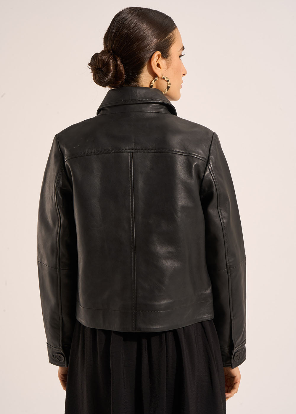 VUATY Smooth leather jacket - 3 - Sud Express - Sud Express