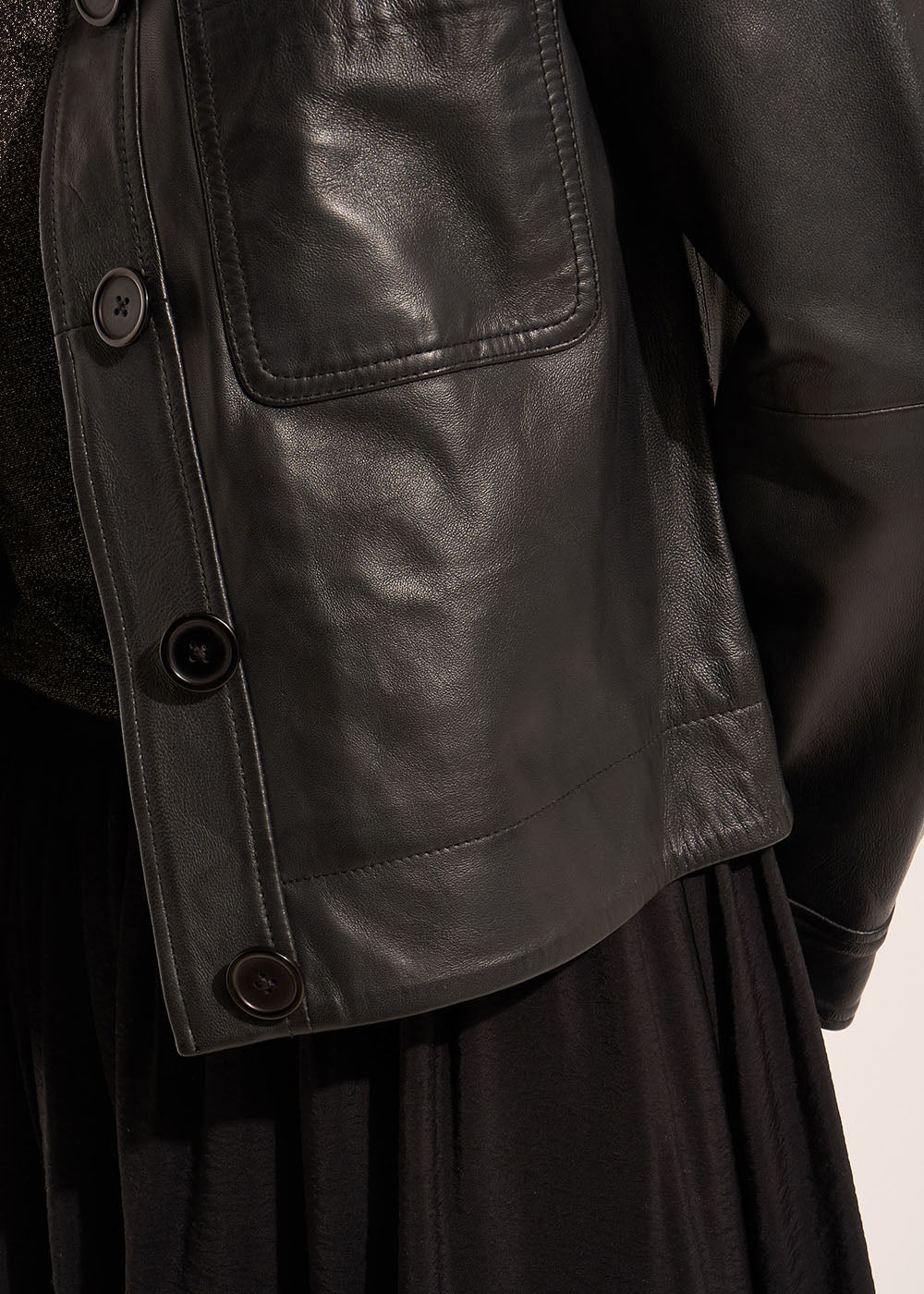 VUATY Smooth leather jacket - 4 - Sud Express - Sud Express