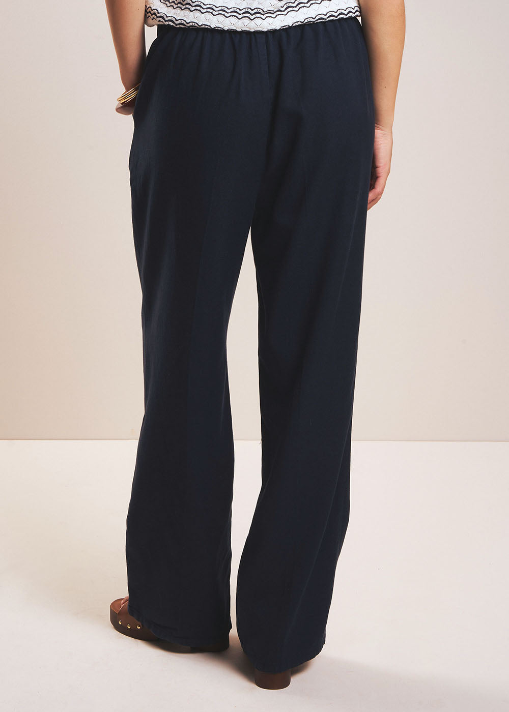 POLY High-waisted straight-leg trousers - 3 - Sud Express - Sud Express