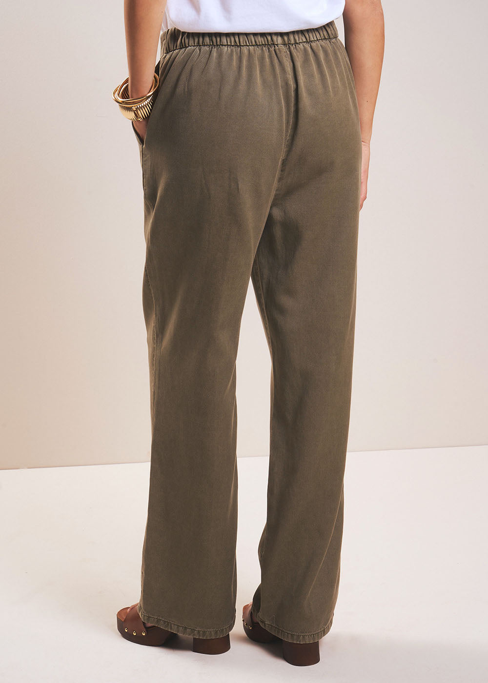 POLY High-waisted straight-leg trousers - 3 - Sud Express - Sud Express