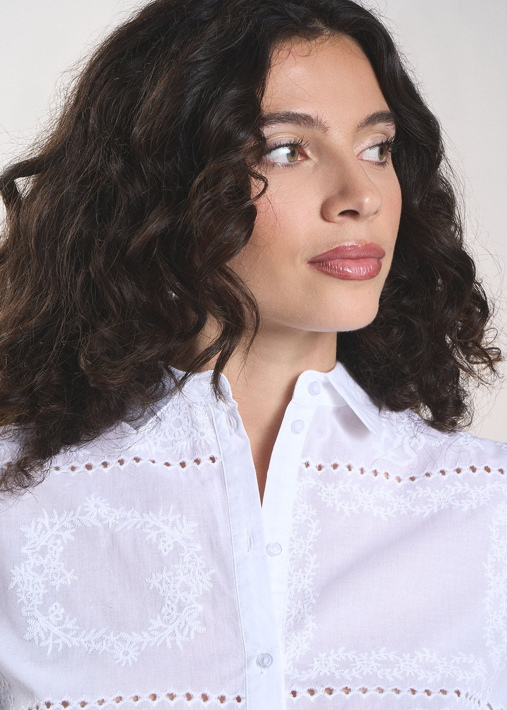 CALIPSO Embroidered cotton shirt - 2 - Sud Express - Sud Express