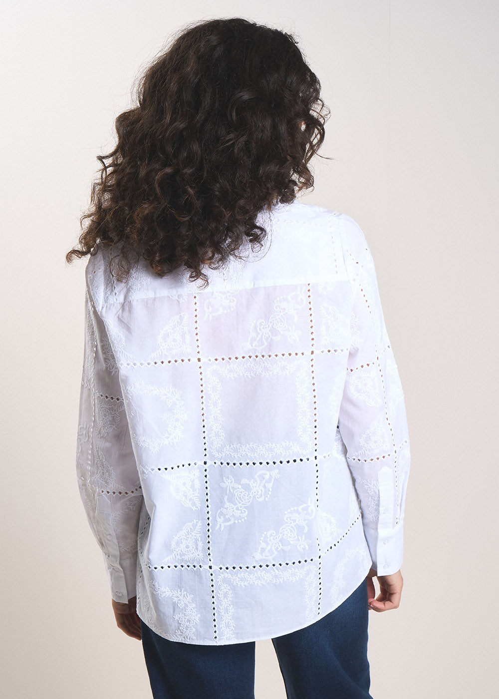 CALIPSO Embroidered cotton shirt - 3 - Sud Express - Sud Express