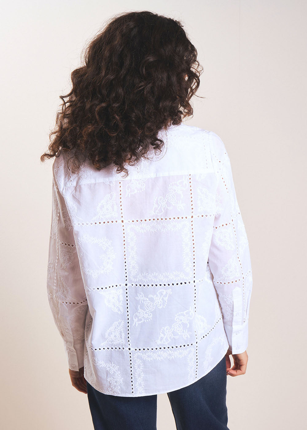 Embroidered cotton shirt - Sud Express - 3 - Sud Express