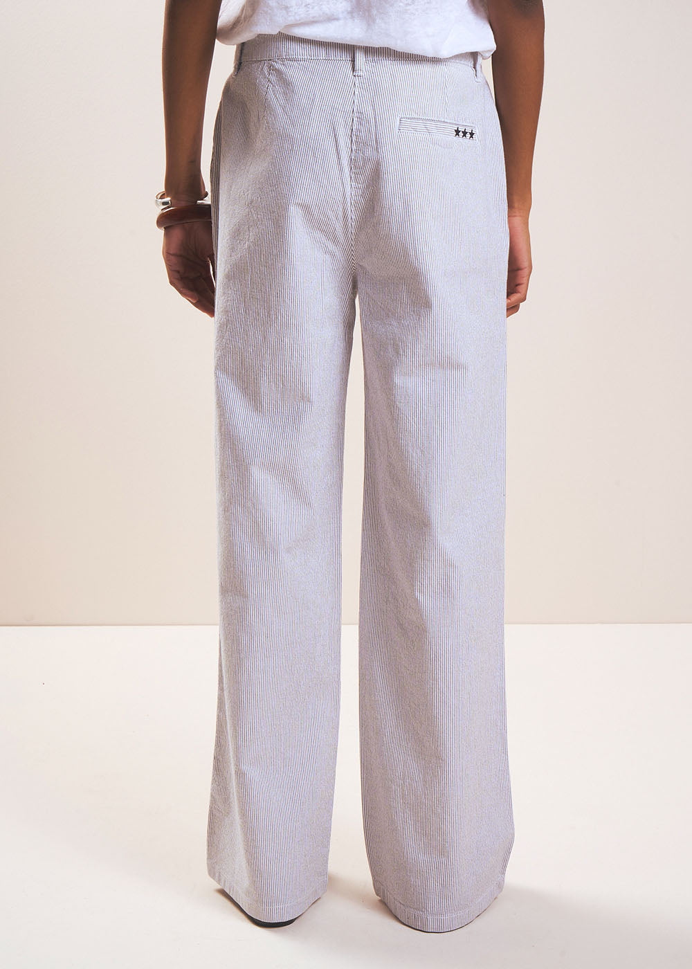 PAKLO Striped chino trousers - 3 - Sud Express - Sud Express