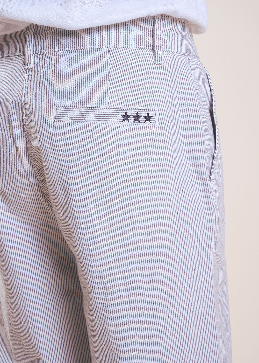 PAKLO Striped chino trousers - 4 - Sud Express - Sud Express