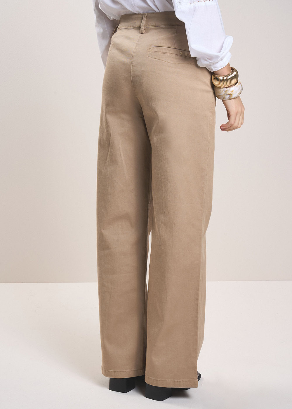 PAROS High-waisted straight-leg trousers - 3 - Sud Express - Sud Express