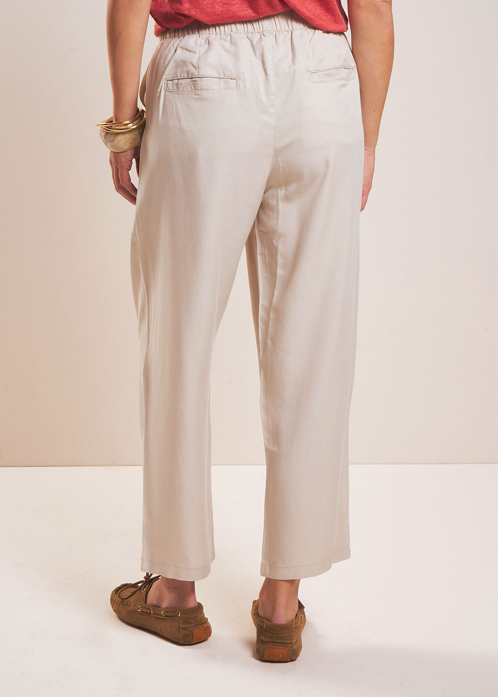 PAROSA Lyocell carrot trousers - 3 - Sud Express - Sud Express