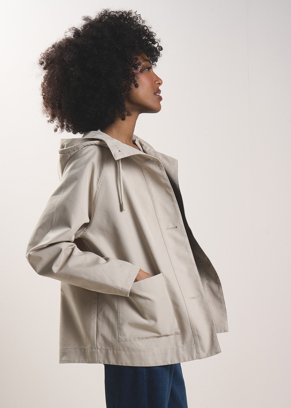 Short water-repellent jacket with hood - Sud Express - 5 - Sud Express