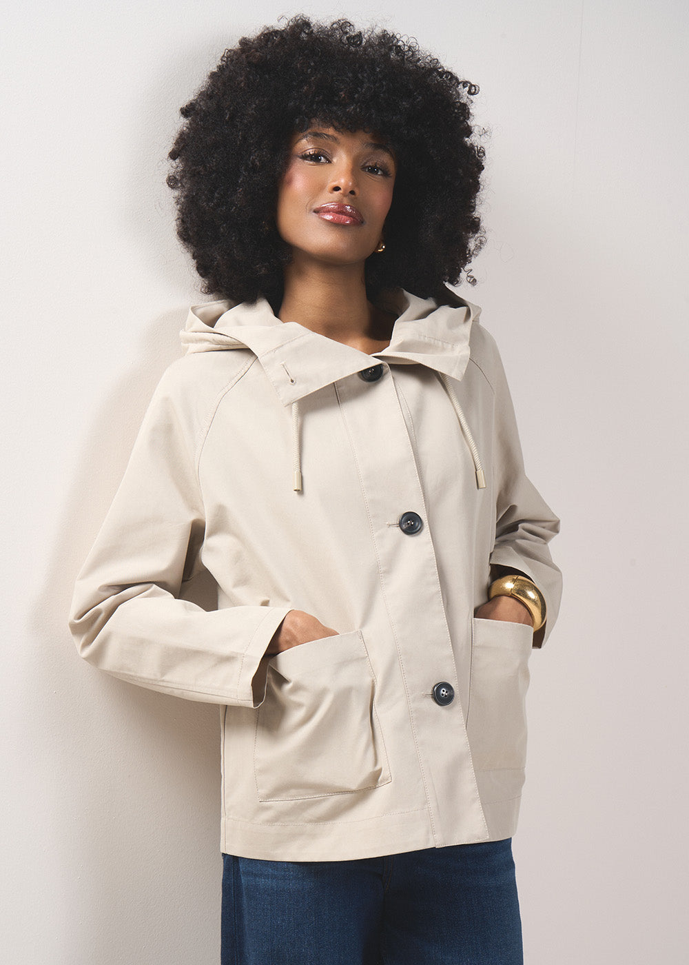 Short water-repellent jacket with hood - Sud Express - 6 - Sud Express