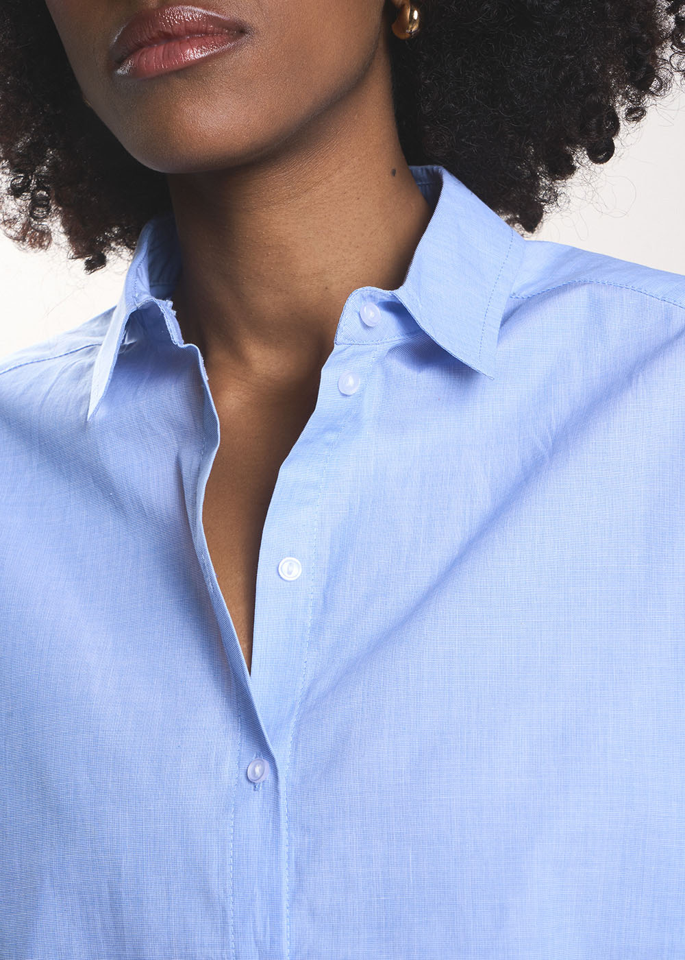 CALY Oversized cotton poplin shirt - 2 - Sud Express - Sud Express