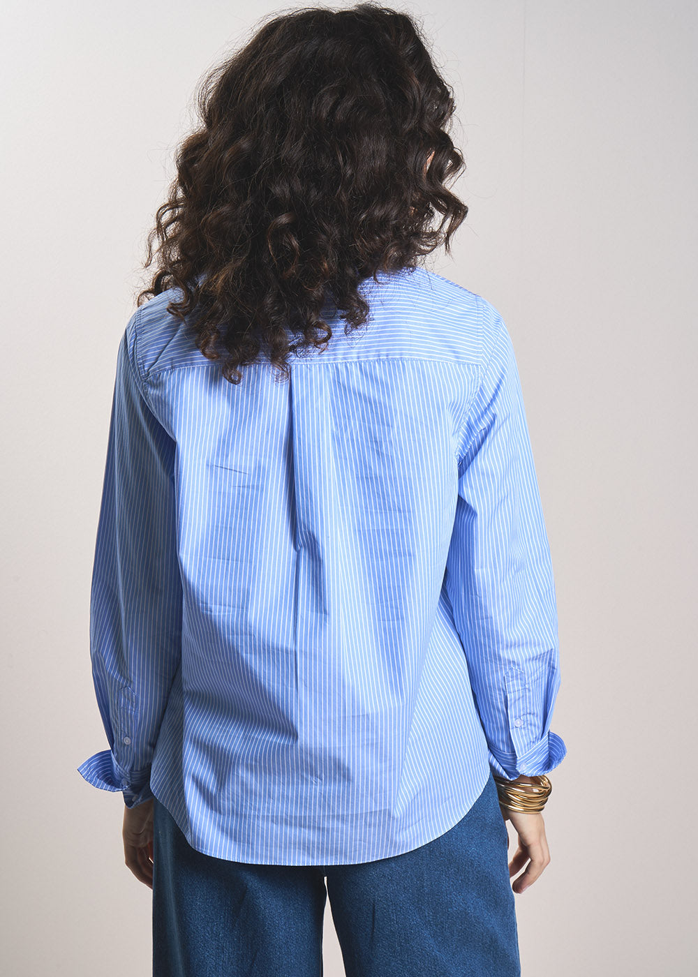 CECILE Oversized striped cotton shirt  - 3 - Sud Express - Sud Express