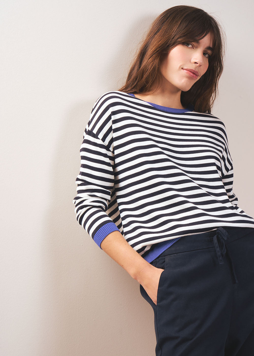 MARINIO Striped round-neck jumper - 1 - Sud Express - Sud Express