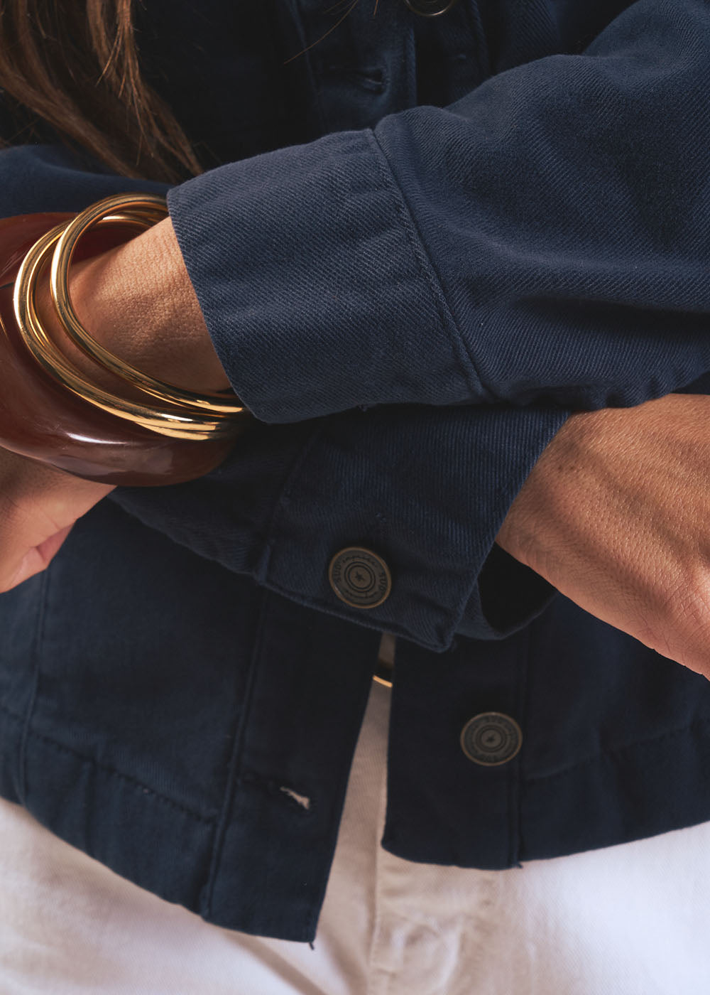 VIOLANI Shirt collar jacket with topstitching - 4 - Sud Express - Sud Express