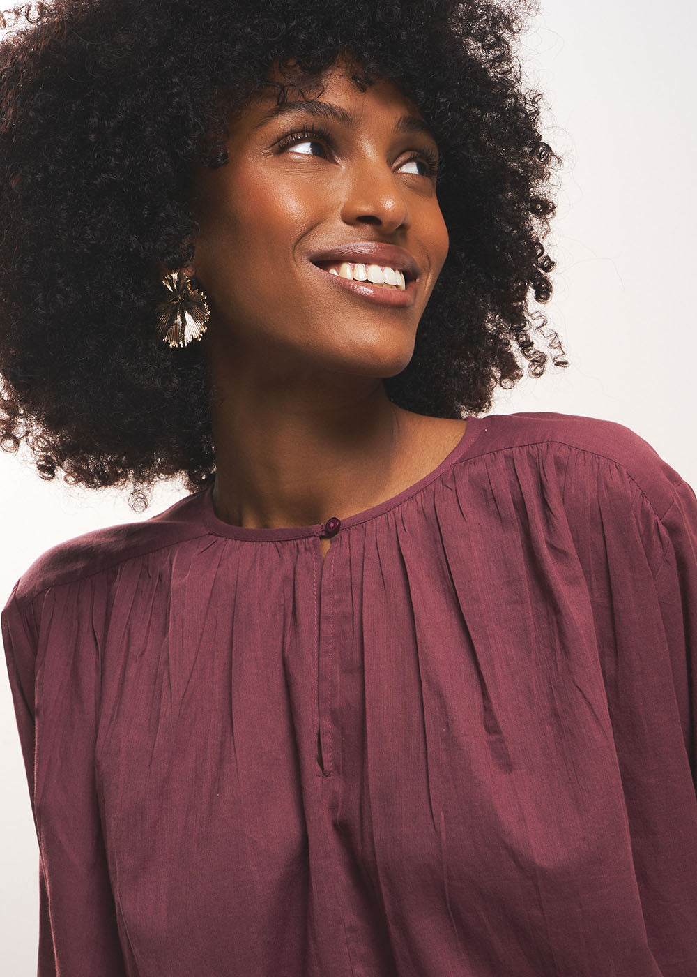 THALYS Lightweight cotton voile blouse - 2 - Sud Express - Sud Express