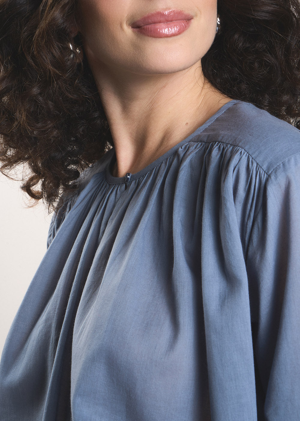 THALYS Lightweight cotton voile blouse - 2 - Sud Express - Sud Express