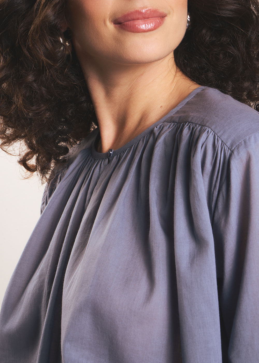 THALYS Lightweight cotton voile blouse - 2 - Sud Express - Sud Express