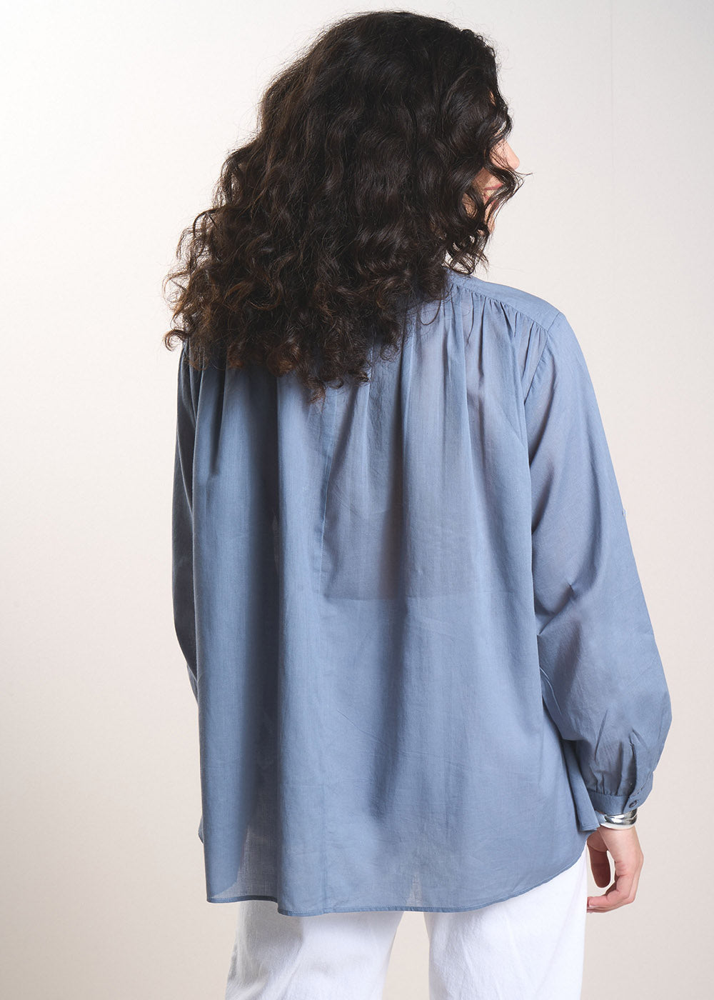 THALYS Lightweight cotton voile blouse - 3 - Sud Express - Sud Express