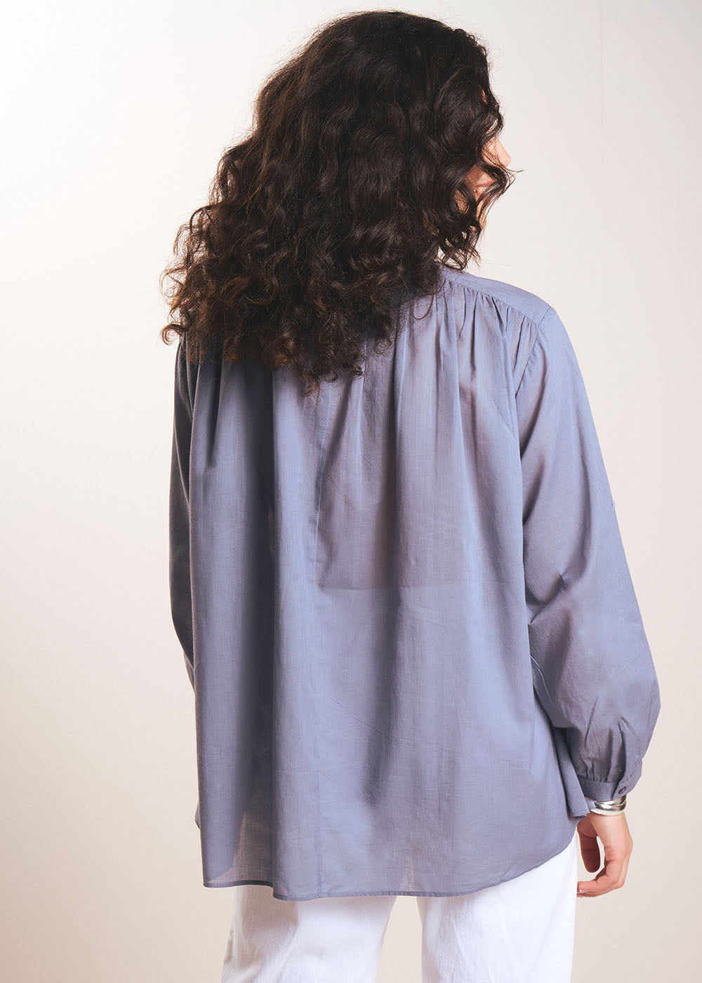 THALYS Lightweight cotton voile blouse - 3 - Sud Express - Sud Express