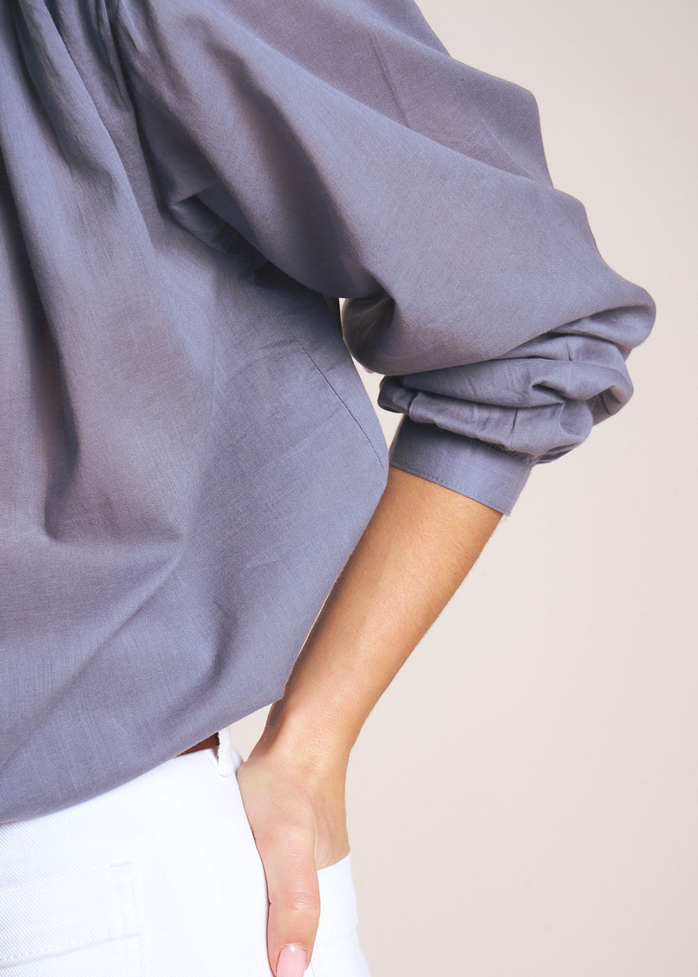 THALYS Lightweight cotton voile blouse - 4 - Sud Express - Sud Express