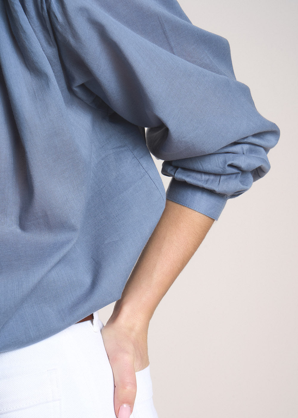 THALYS Lightweight cotton voile blouse - 4 - Sud Express - Sud Express