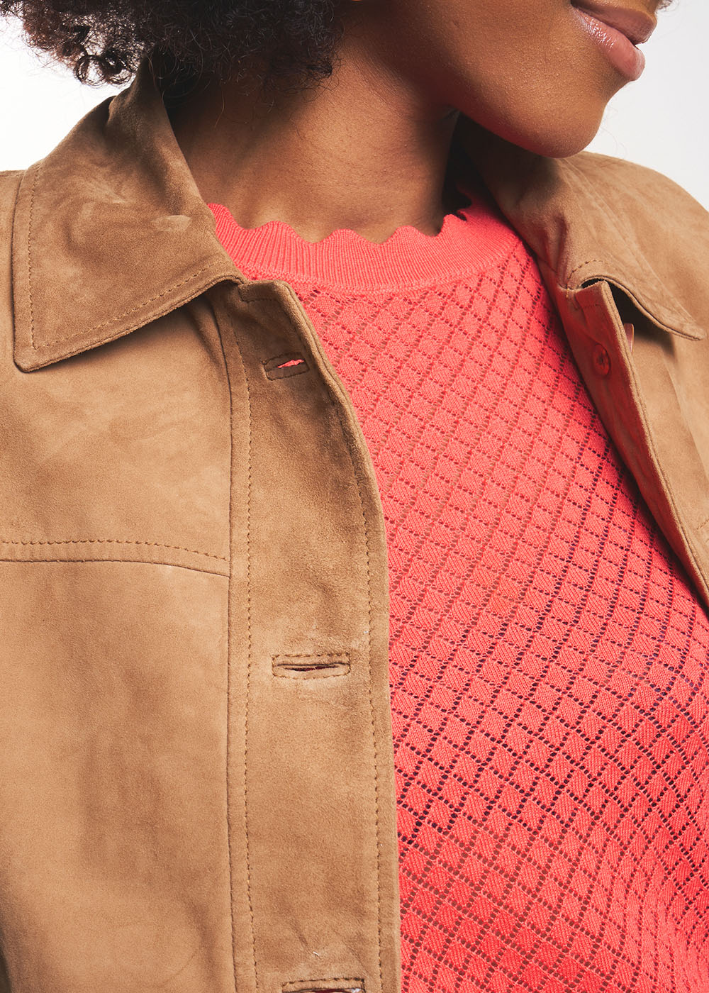 VULALY Short leather jacket - 2 - Sud Express - Sud Express