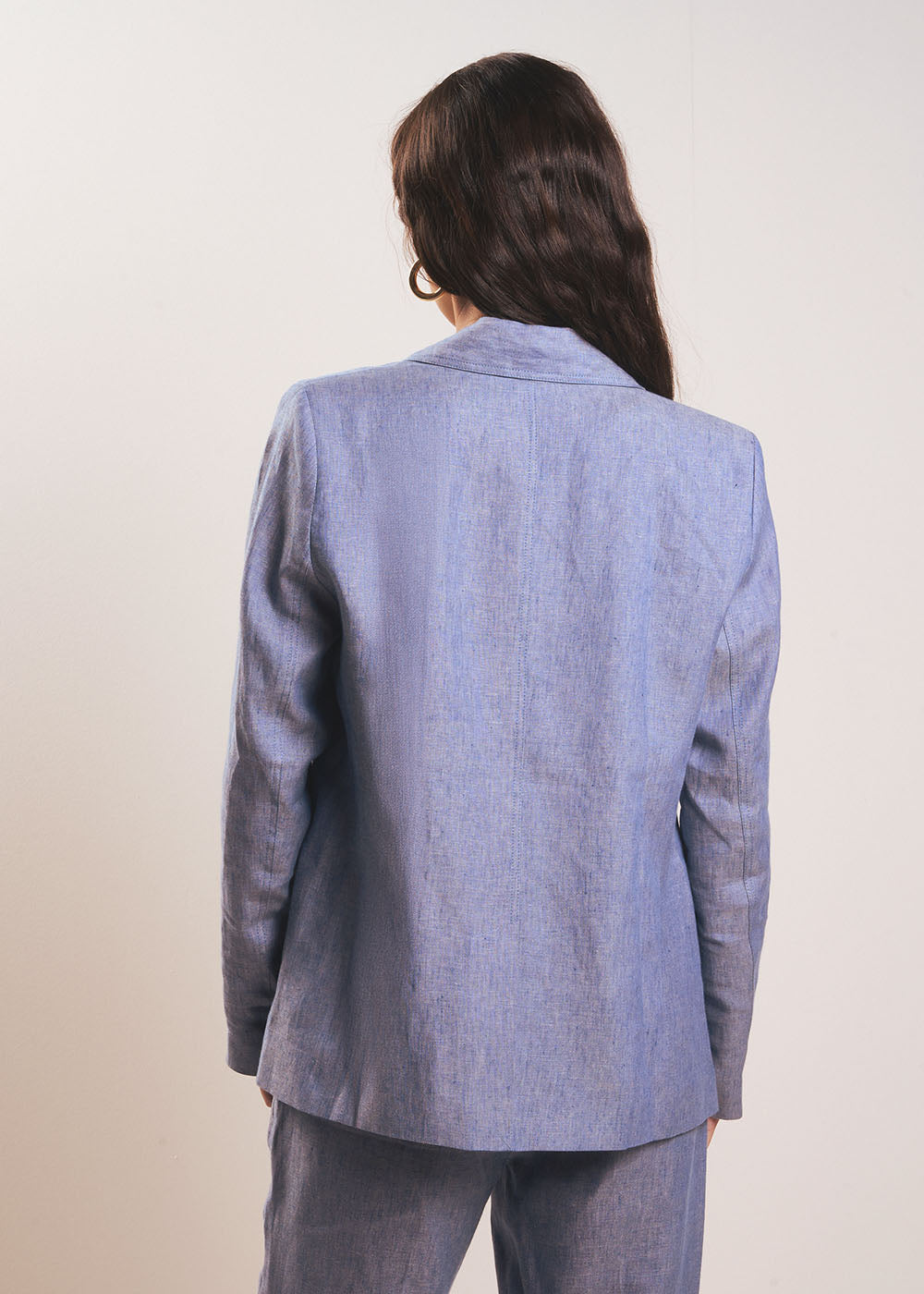 VALTO Long tailored linen jacket - 3 - Sud Express - Sud Express