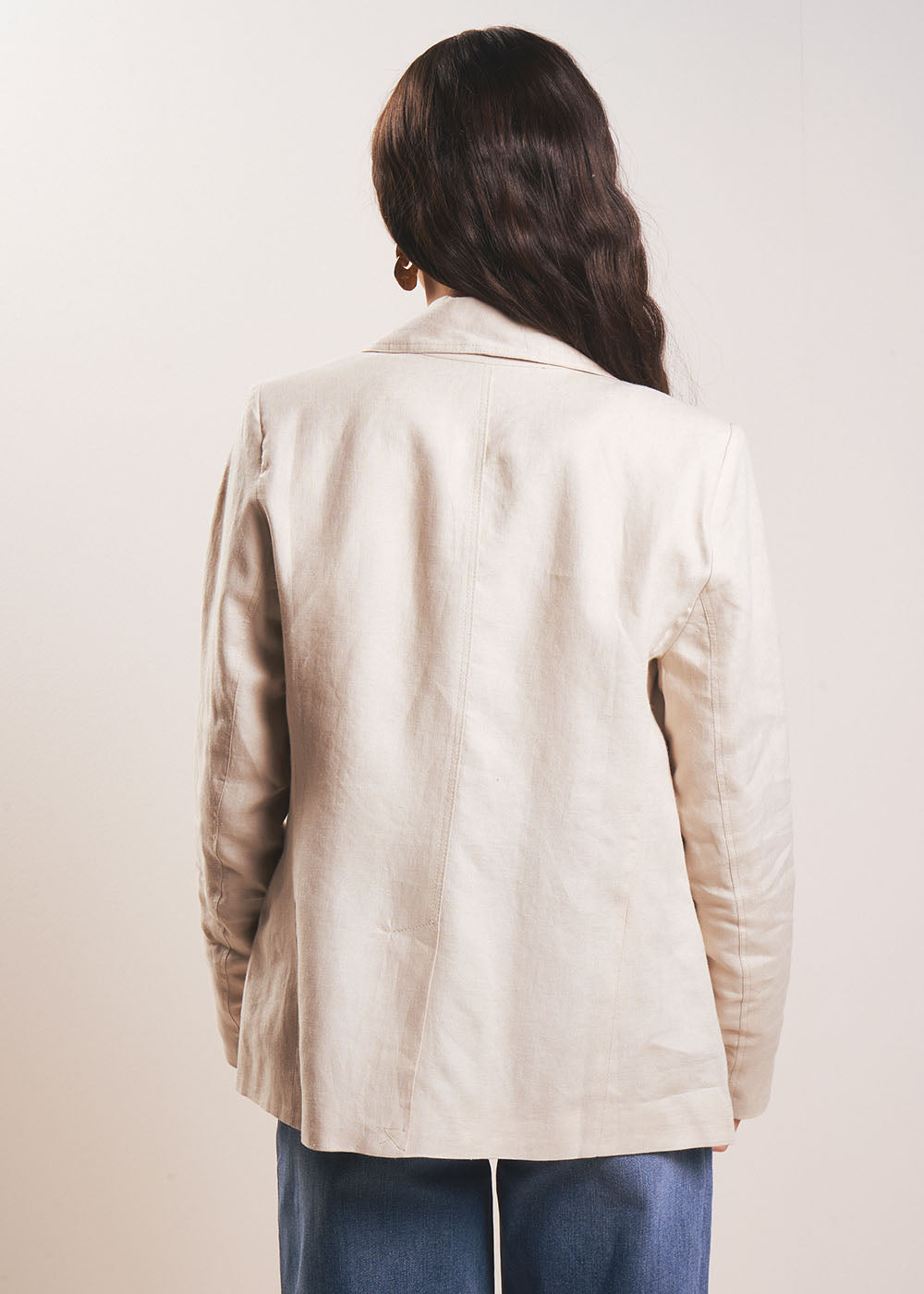 VALTO Long tailored linen jacket - 3 - Sud Express - Sud Express