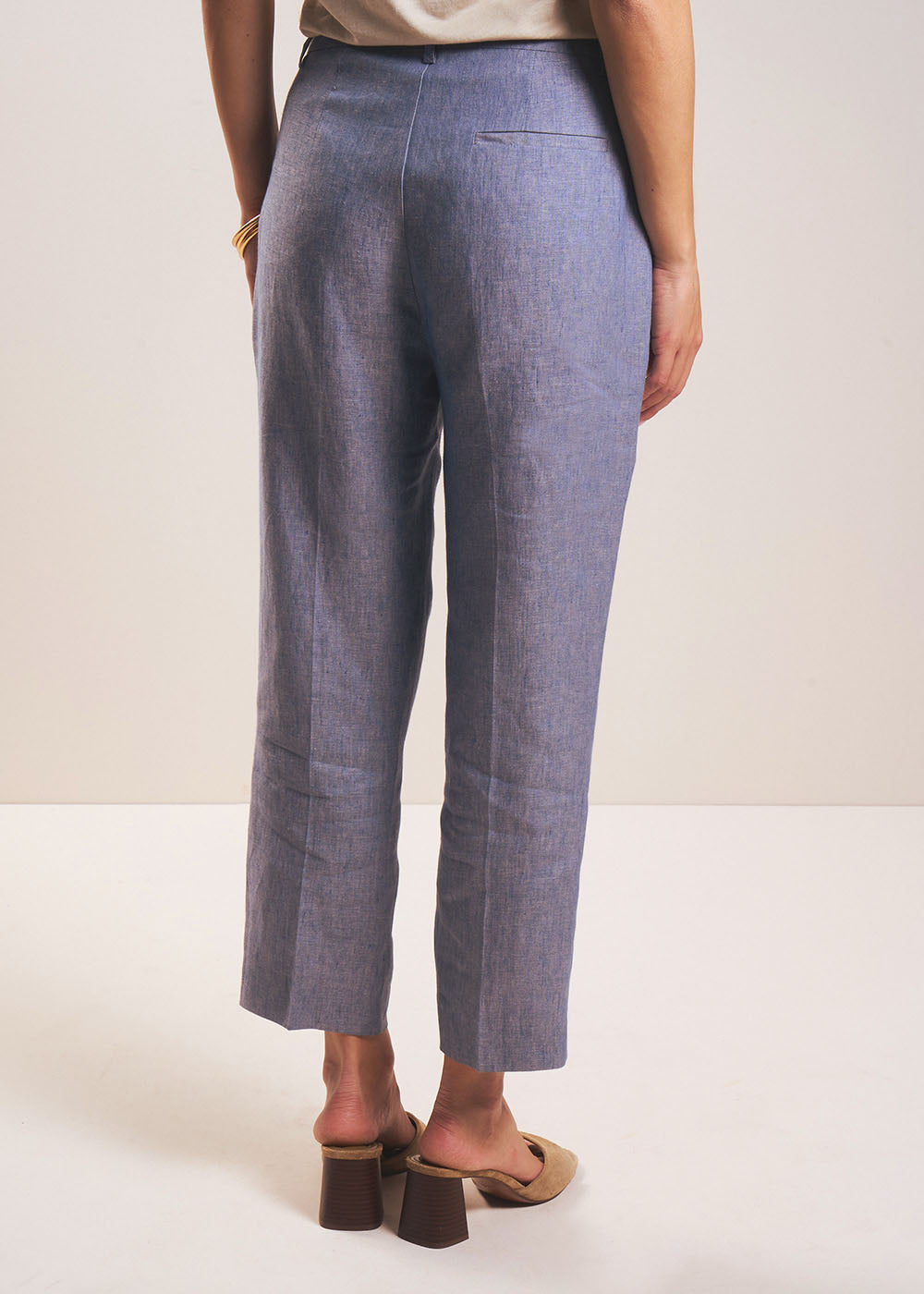 PALTO 7/8 linen carrot pants - 4 - Sud Express - Sud Express