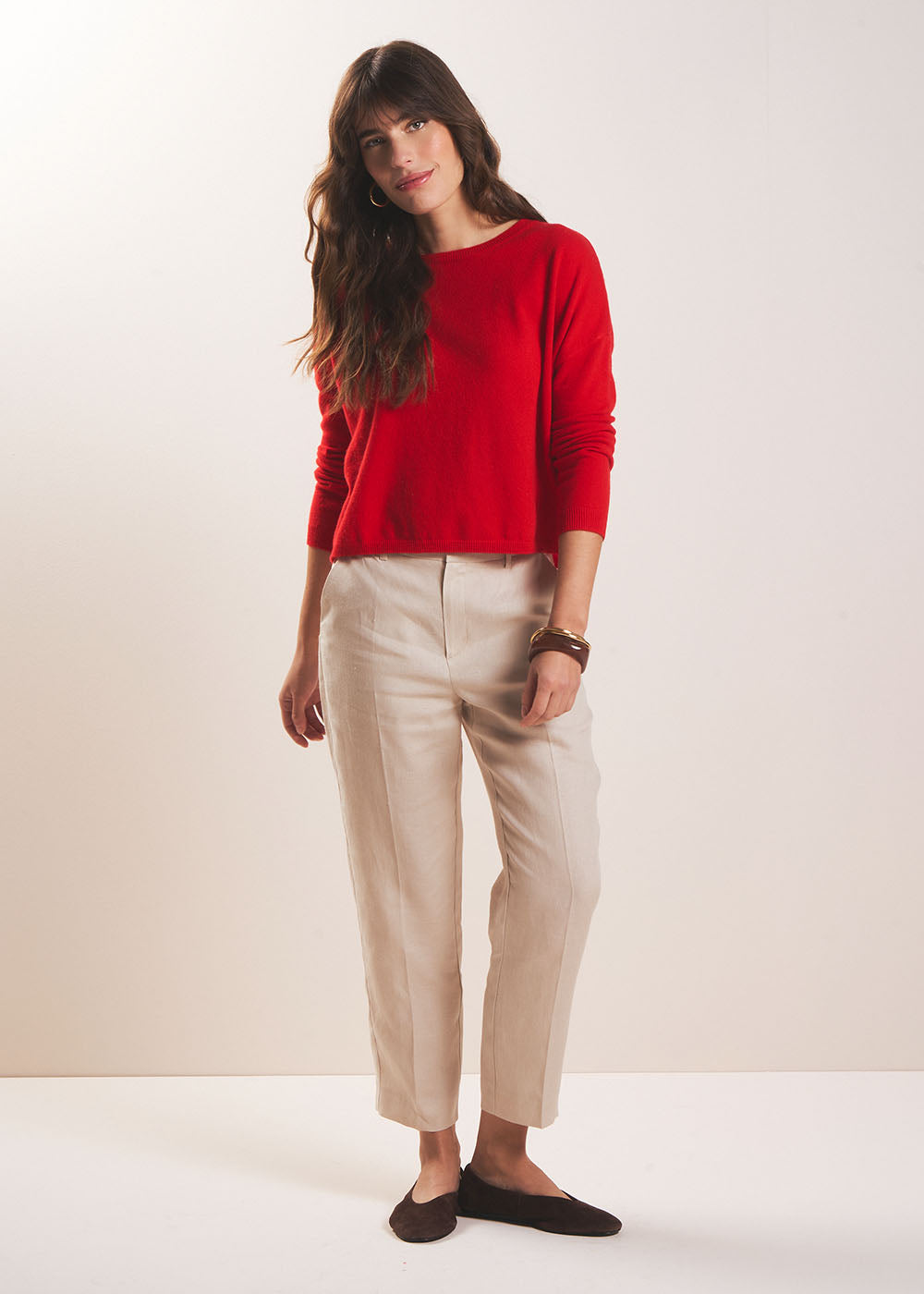 PALTO 7/8 linen carrot pants - 1 - Sud Express - Sud Express