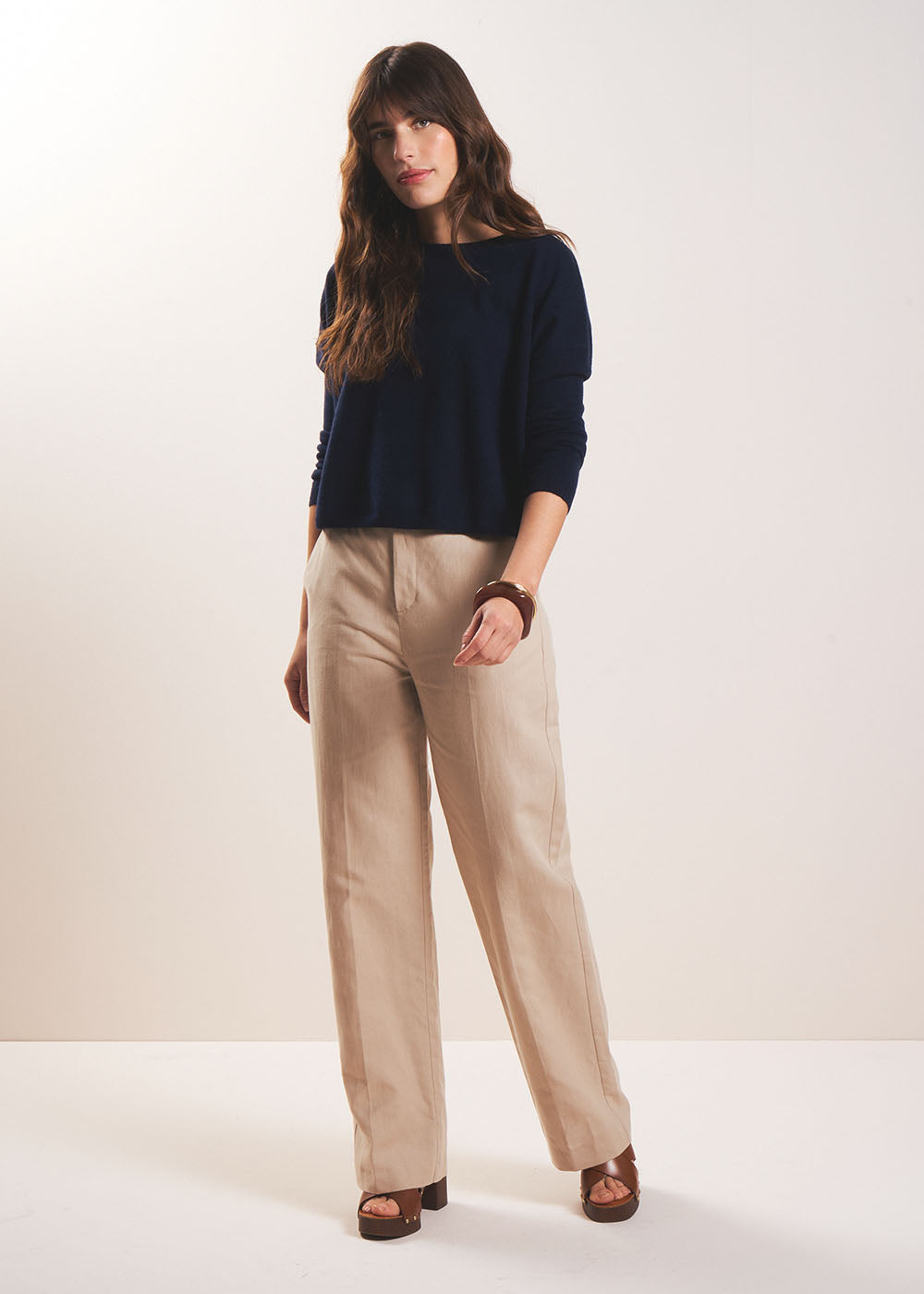 Straight-leg tailored trousers - Sud Express - 5 - Sud Express