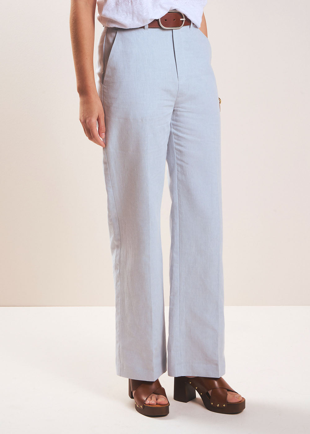 Straight-leg tailored trousers - Sud Express - 5 - Sud Express