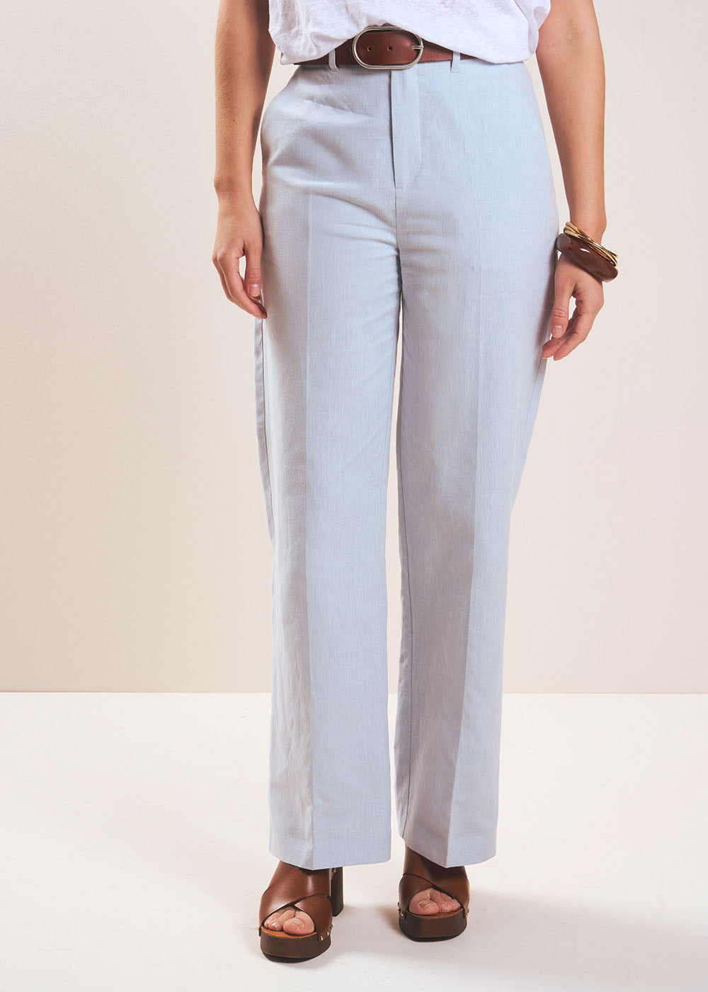 Straight-leg tailored trousers - Sud Express - 6 - Sud Express
