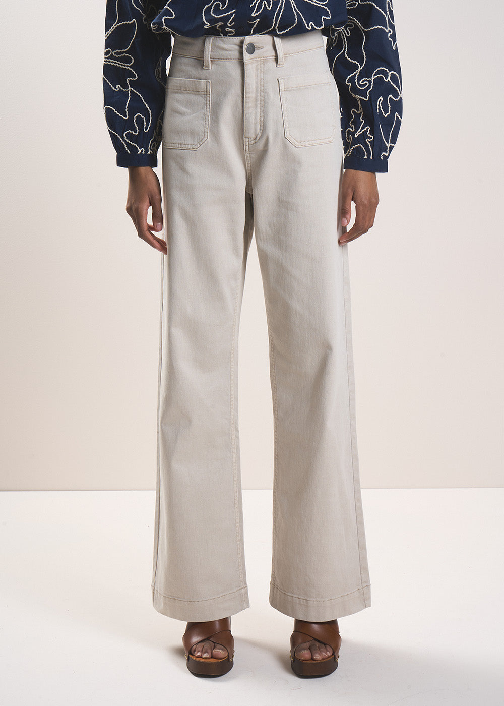 STACYA High-waisted wide-leg trousers - 2 - Sud Express - Sud Express