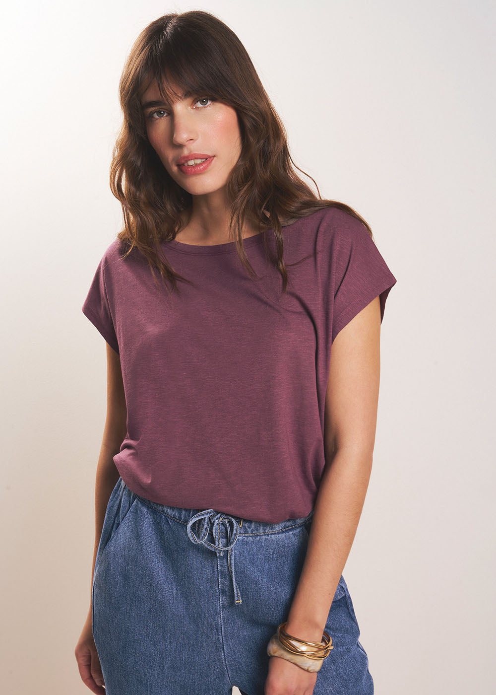 TAMIA Boat-neck T-shirt - 1 - Sud Express - Sud Express