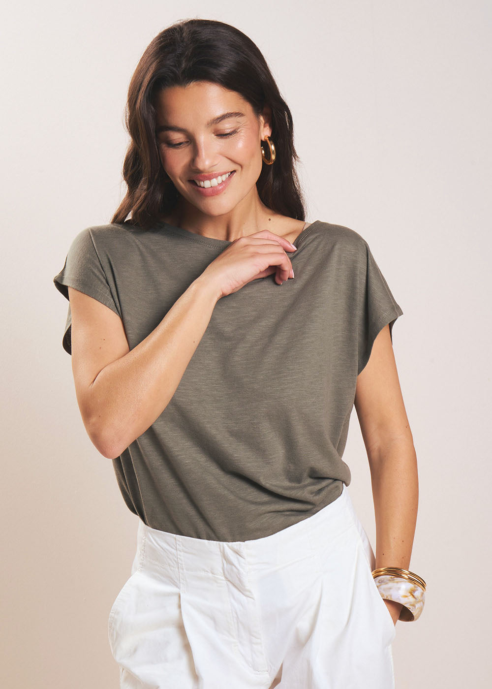 TAMIA Boat-neck T-shirt - 4 - Sud Express - Sud Express